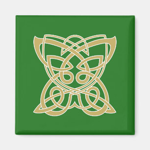 Intricate Guld Celtic Butterfly Magnet