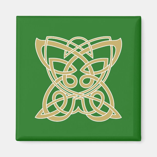Intricate Guld Celtic Butterfly Magnet (Framsidan)