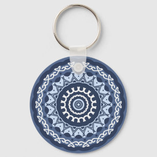 Intricate Mandala Design-nyckelkedja Nyckelring