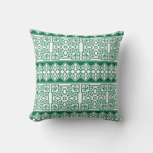 Intricate Mönster Pillow in Kelly Grönt Kudde