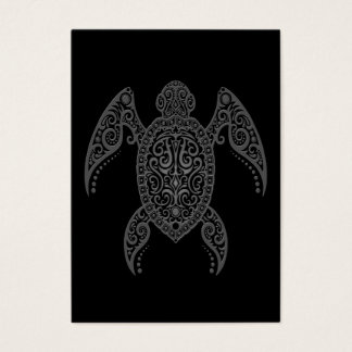 Intricate Mörk Sea Turtle Visitkort