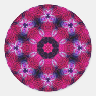 Intricate Rosa Sticker Runt Klistermärke