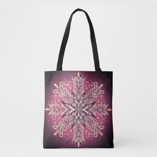 Intricate Snowflake Design Tygkasse (Framsida)