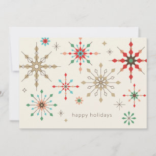 Intricate Snowflake Mönster Julkort