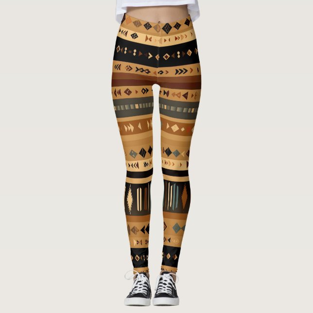 Intricate Tribal Lagrar Leggings (Framsida)