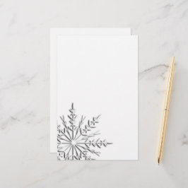 Intricate Winter Snowflake Brevpapper
