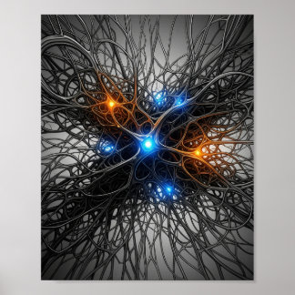 Intricera utskrift av Neural Network Poster
