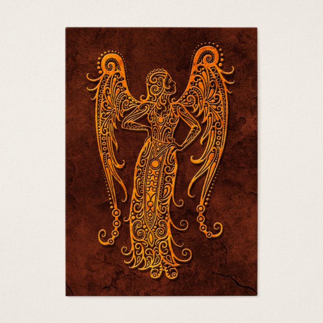 Intrictate Stone Våg Symbol Visitkort (Framsidan)