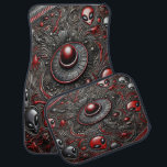 Intriguering av Mönster i Alien Life and Encounter Bilmatta<br><div class="desc">En fängslande teckning visar en blandning av utomjordiska varelser och ett futuristiska rymdskepp. Ovanligt designat sammanflätar biet kosmos symboler och skapar en mystisk vibe.</div>
