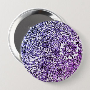 Intrikå Blommigt design i Lila Hues och White Knapp