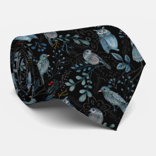 Intrikat blommotiv och paisley-mönster slips