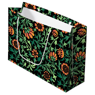 Intrikat blomster Mönster med gröna blad
