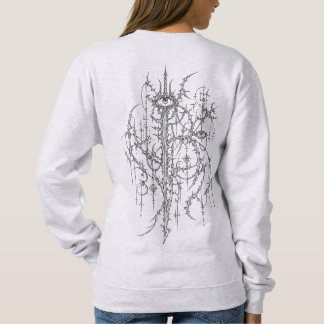 Intrikat cyber sigilism gotisk ögonlinjekonst t shirt