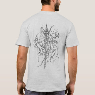 Intrikat cyber sigilism gotisk ögonlinjekonst t shirt