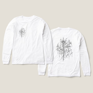 Intrikat cyber sigilism gotisk ögonlinjekonst t shirt