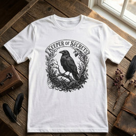 Intrikat gotisk kråskrift Konst för mörk akademi T Shirt