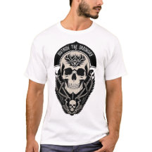 Intrikat gotisk skalleillustration