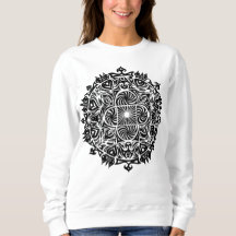 Intrikat Hypnotisk Mandala Konst