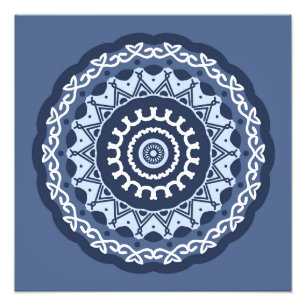 Intrikat Mandala-design Fotoförstoring Fototryck
