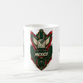 Intrikat mexikanskt emblem kaffemugg