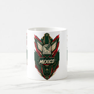 Intrikat mexikanskt emblem kaffemugg