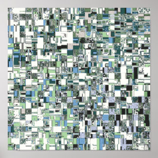 Intrikat mosaik av geometriska mönster poster