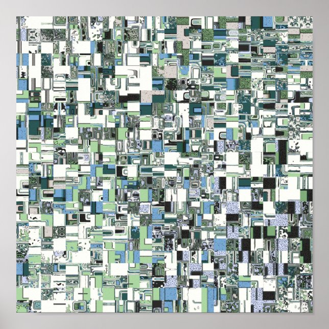Intrikat mosaik av geometriska mönster poster (Framsidan)