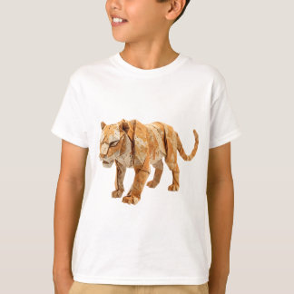 Intrikat Origami-Tiger Hantverkad Pappersskulptur T Shirt
