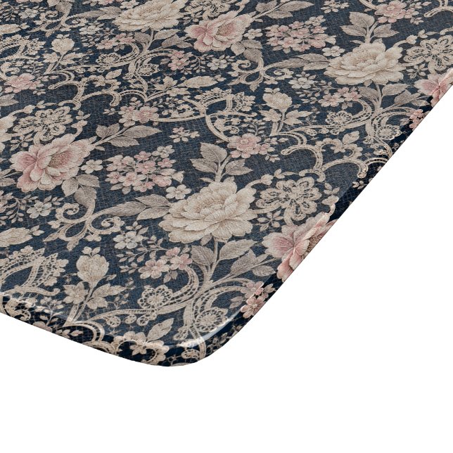 Intrikat sofistikerad blomster spetsdesign (Hörn)