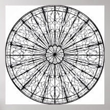 Intrikat symmetrisk mönster: Radiell Mandala