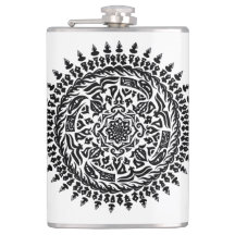 Intrikat Tribal Mandala Helig Geometri Kolv