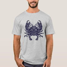 Intrikat Tribal Mandala Krab Ornamenterad T-Shirt