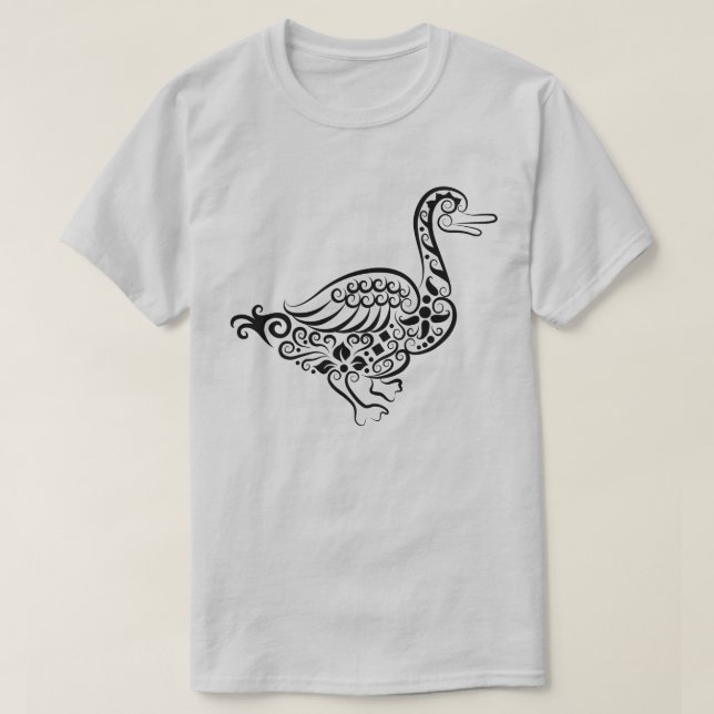 Intrikat utsmyckad mandala-ankdesign t shirt (Design framsida)