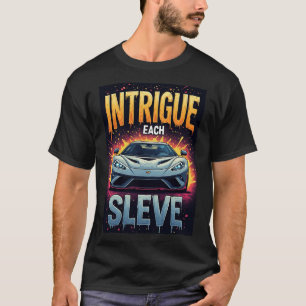 🏁 Intrikat varje silver sportbilsluxus T Shirt