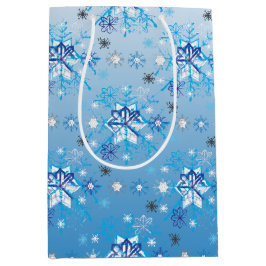 Intrikera blå och vita stjärnor och snöflingor