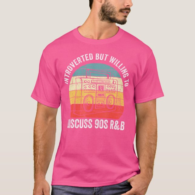 Introducerad men villig att diskutera 90S RB T Shirt (Framsida)