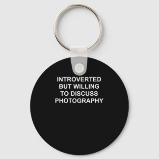 Introducerad men villig att diskutera fotografi nyckelring
