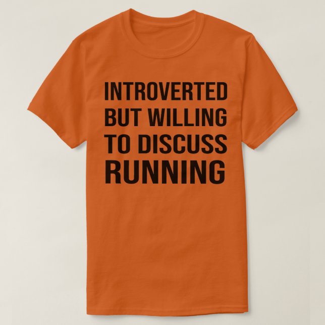 Introducerad men villig att diskutera RUNNING Funn T Shirt (Design framsida)