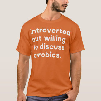 Introducerad men villig diskussion om aerobisk tek t shirt