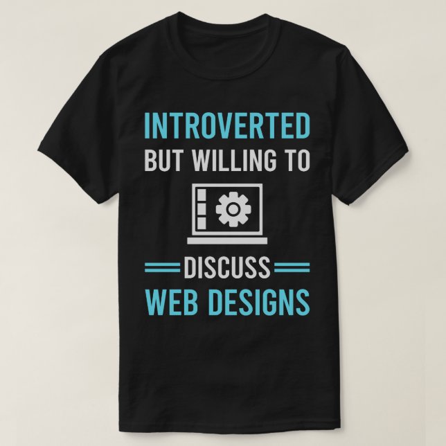 Introducerad Webbdesign Designer Designer-design T Shirt (Design framsida)