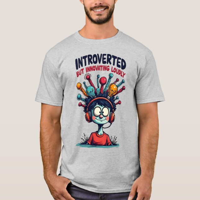 Introducerat Innovator Quirky-Kreativ T Shirt (Framsida)