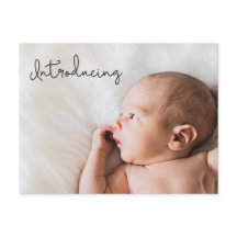 "Introducing" Anpassningsbar Photo Baby annonsstat