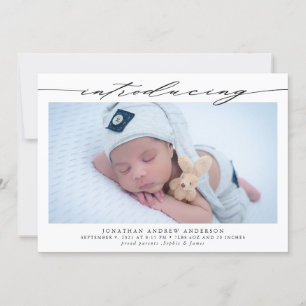 Introduktion till Baby Birth Photo Collage-meddela Meddelande