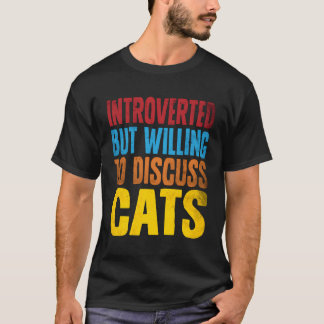 Introduktion till det roliga katter som ska diskut t shirt