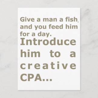 Introduktion till ett kreativ CPA Vykort