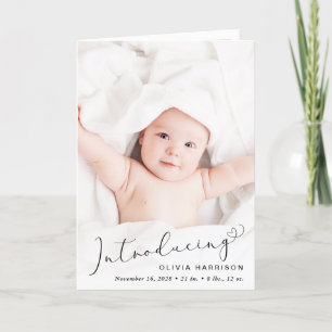 Introduktion till Fotokollage Birth Meddelande