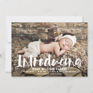 Introduktion till Penselskriptfotot Baby Meddelande