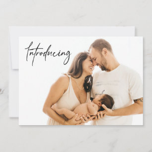 Introduktion till Pojke Birth Anpassningsbar Nyföd Meddelande