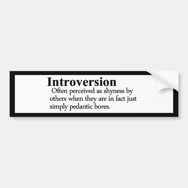 Introversion Definition 2020 version Bildekal (Framsidan)
