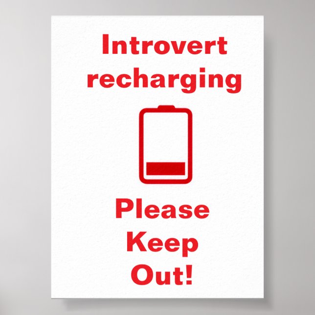 Introvert återhämtar sig poster (Framsidan)